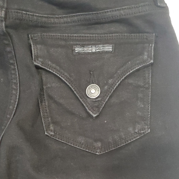 Hudson Jeans Women's Black Straight Jeans Sz 6 - Picture 8 of 11
